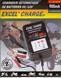 Chargeur batterie 6V / 12 V - 900mA - EXCEL' CHARGE 78,64 €